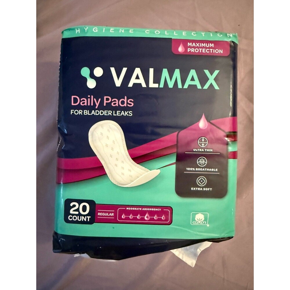 Valmax (2) Daily Pads for Bladder Leaks